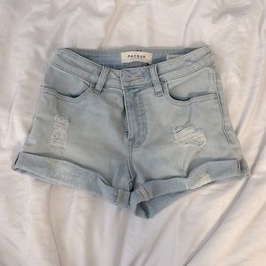PacSun light blue jean shorts, size 23